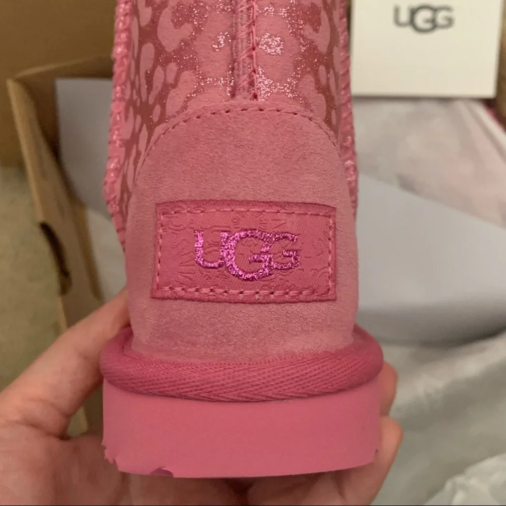 Ugg Kids Classic II Glitter Leopard - Picture 5 of 5